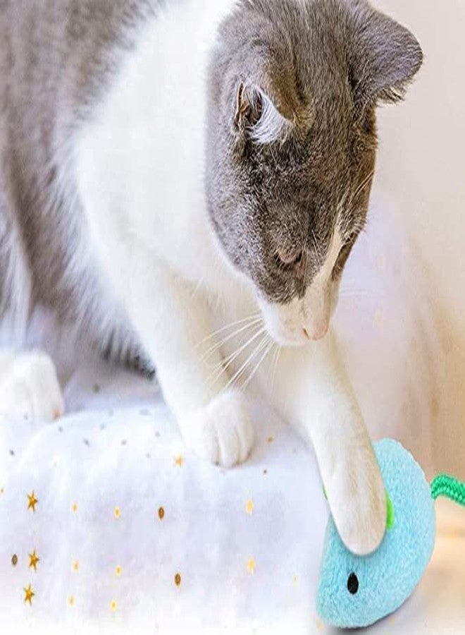 RoverPets Interactive Plush Cat Mouse Toys - Bite-Proof Rats for Cats and Kittens, Soft and Durable, Pack of 3 (Color May Vary) - Image 3